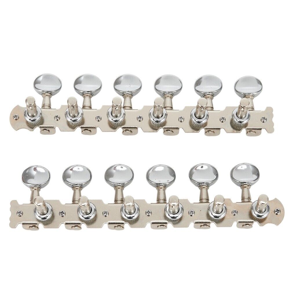 12-string Acoustic Guitar Tuning Pegs Tuners Key 6L 6R Round Machine Heads/Parts