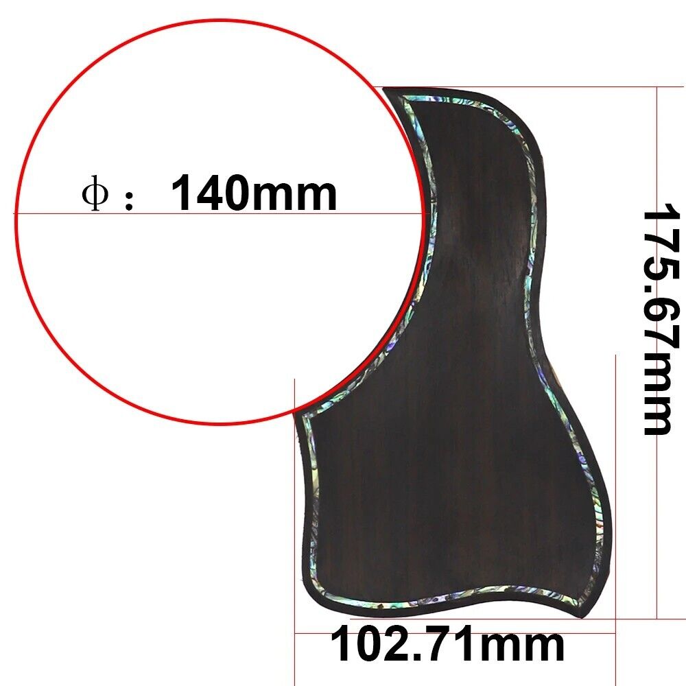 Custom Rosewood Folk Acoustic Guitar Pickguard Scratch Plate