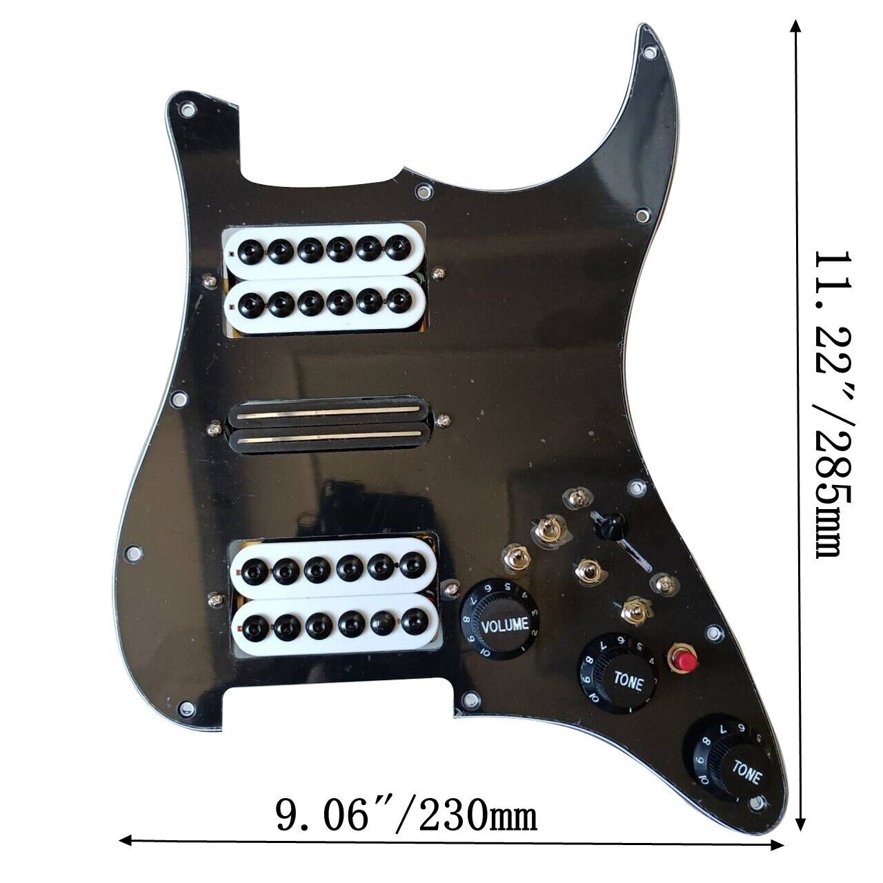 3-ply HSH Electric Guitar Loaded Prewired Pickup Pickguard Kit Multi Switch For Fender Stratocaster Strat