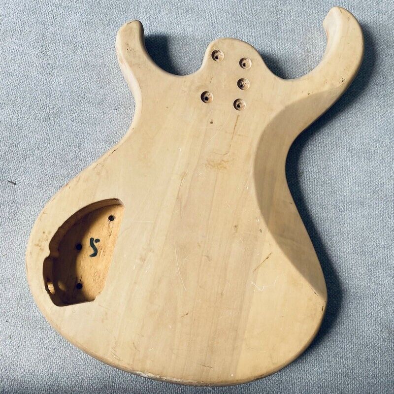 Unfinished Solid Basswood Bass DIY Project Body