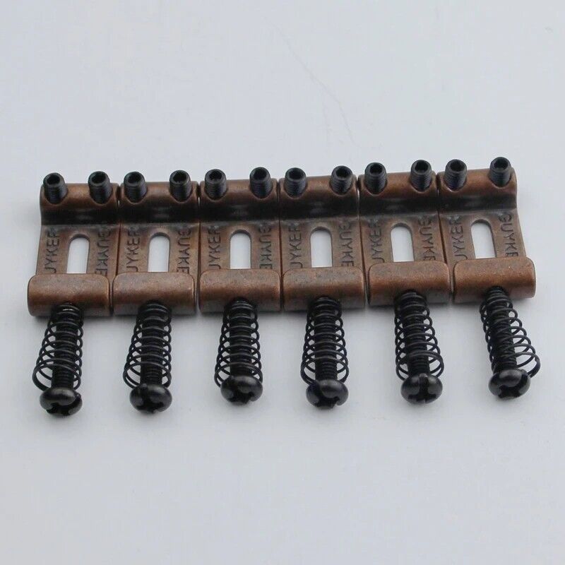 Bronze Wilkinson Guitar Bridge Tremolo Saddles 10.8MM For Strat Tele