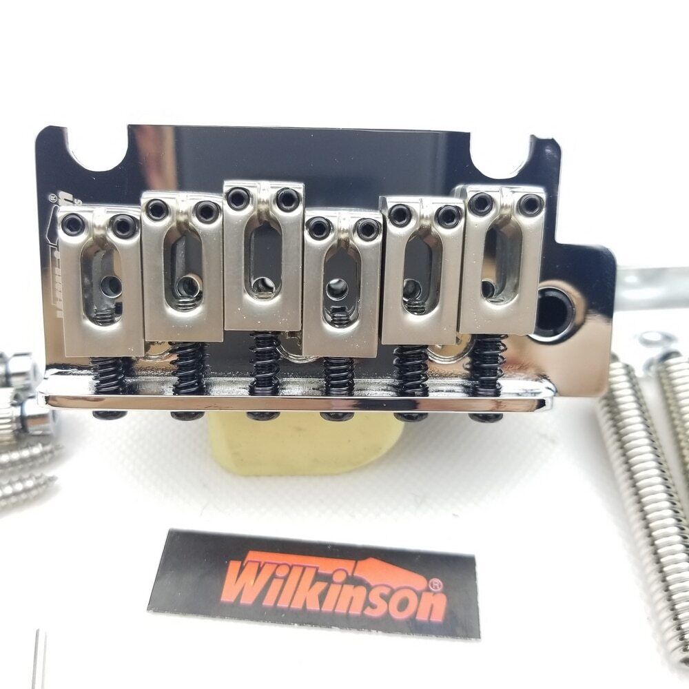 Chrome Wilkinson 2 Post Point Tremolo System Bridge WOV06 For Fender Stratocaster Strat