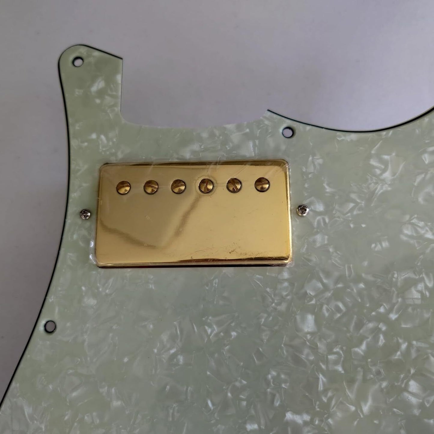 Gold Humbucker Prewired HH Pickguard 2 Alnico V Coil Split 5 Way Blade For Stratocaster Strat