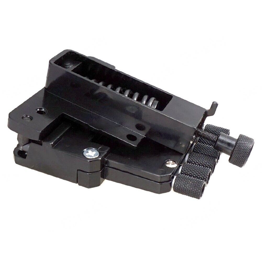 DIY 6 String Saddle Headless Electric Guitar Bridge Tailpiece Replacement/Black