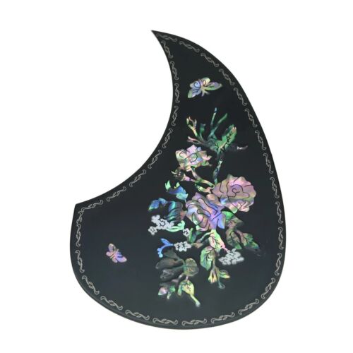 Folk Acoustic Guitar Metal Pickguard Scratch Plate with Abalome Flower