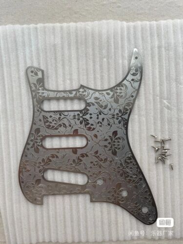 Engraved Metal Guitar SSS Pickguard Scratch Plate For Fender Stratocaster ST