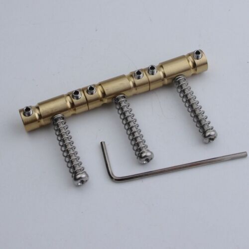 3pcs Vintage Brass Guitar Ashtray Bridge Saddles For Telecaster Tele