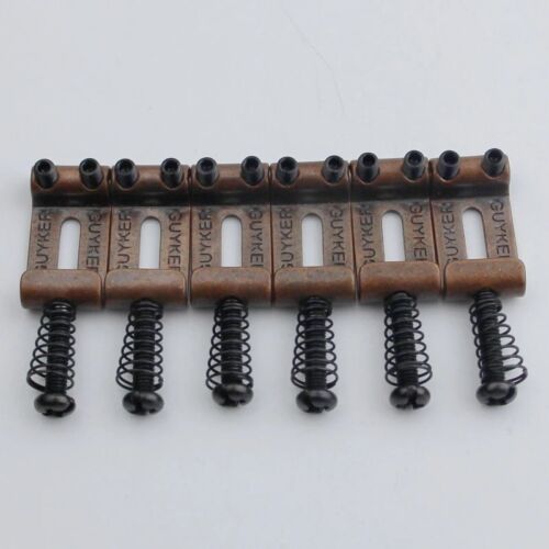 Bronze Wilkinson Guitar Bridge Tremolo Saddles 10.8MM For Strat Tele