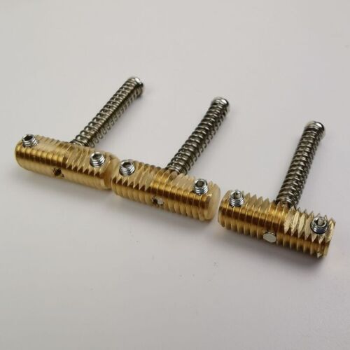 3pcs Brass Guitar Threaded Bridge Saddles For Fender Telecaster Tele