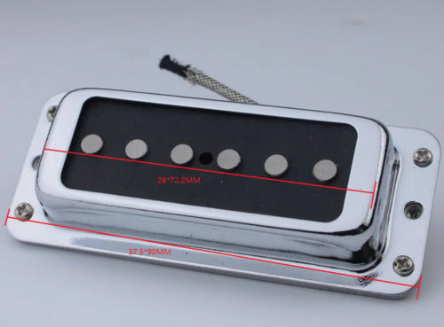 Alnico 5 Guitar Neck Pickup in Chrome