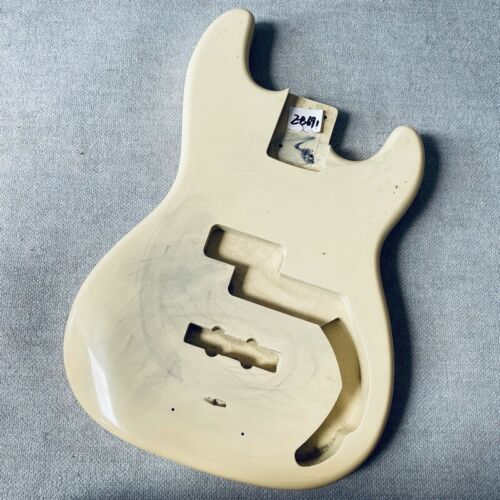 Cream Solid Basswood 4 String Bass Body For Precision Bass