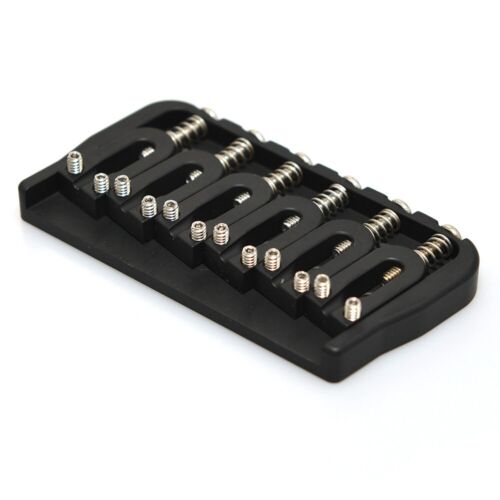 All Brass Black Multi-Scale Guitar Fixed Hardtail Bridge System