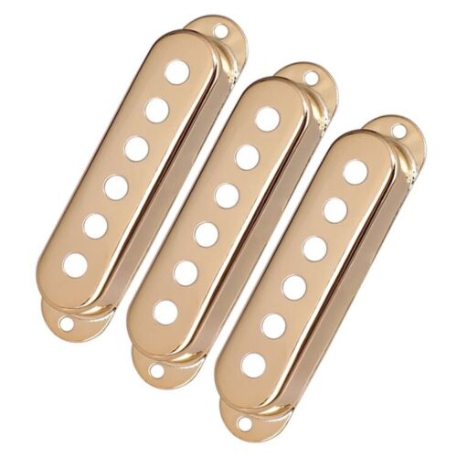 Brass Guitar Single Coil Pickup Covers Fit Fender Stratocaster Strat