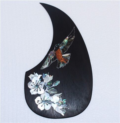 Rosewood Folk Acoustic Guitar Pickguard with Abalone Mother of Pearl