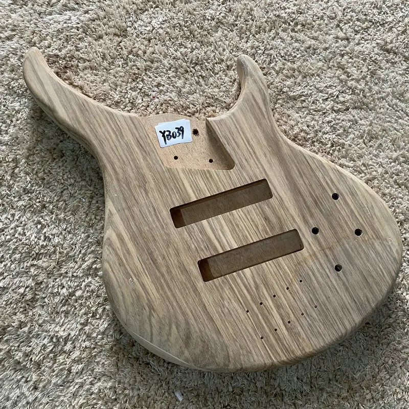 Zebra Wood Top Electric Bass Guitar Okoume Wood Body