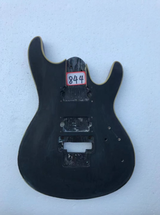 Black Guitar Basswood Body Fit Guitars with Two Humbuckers Double Locking Bridge