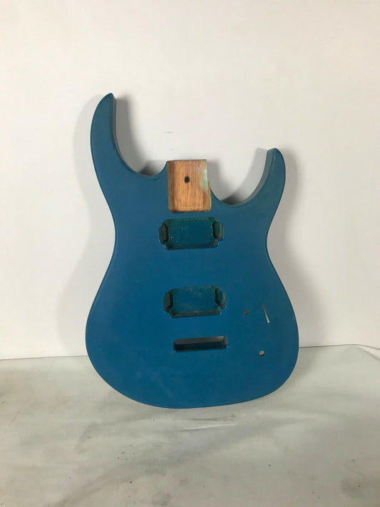 Blue Okoume Wood Guitar HH Body DIY Project