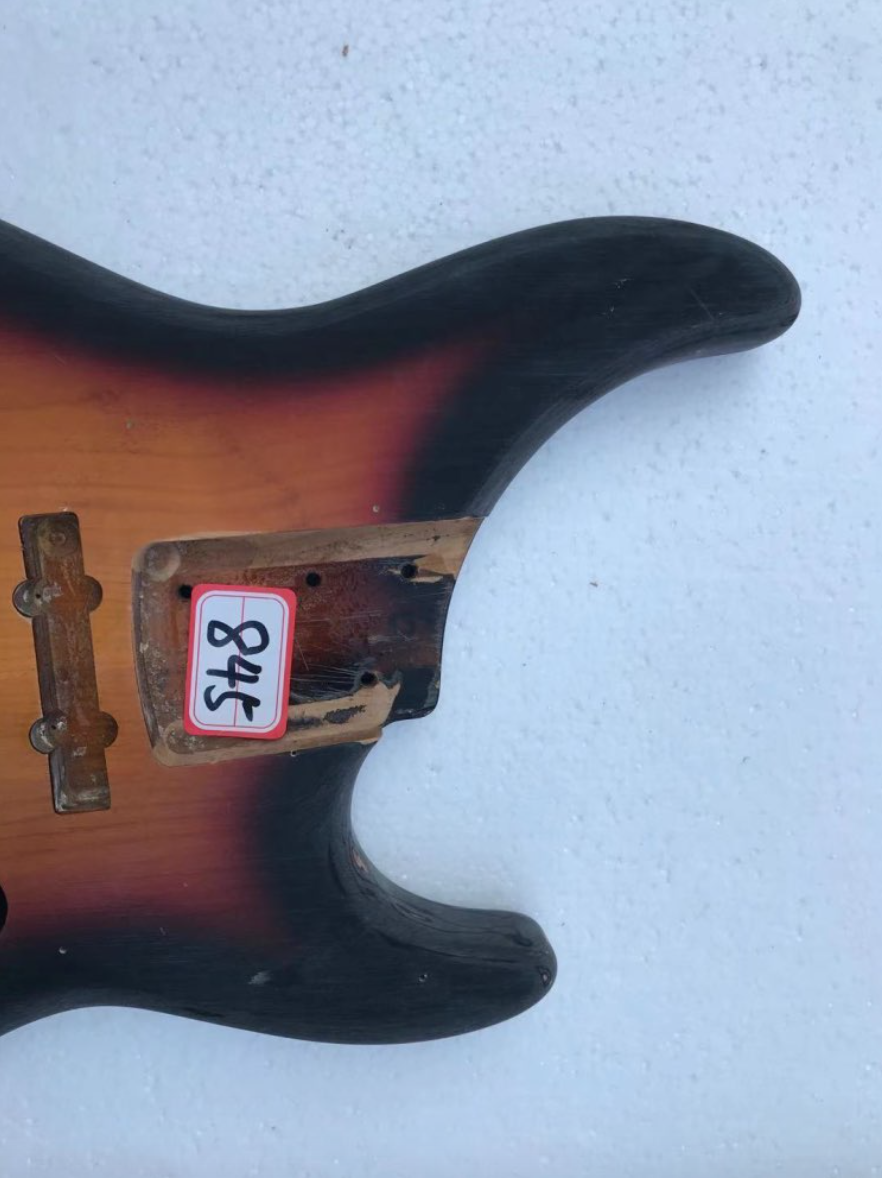 4 String Electric Bass Guitar Sunburst Finished Body