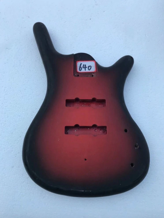 4 String Electric Bass Guitar Red Sunburst Body DIY