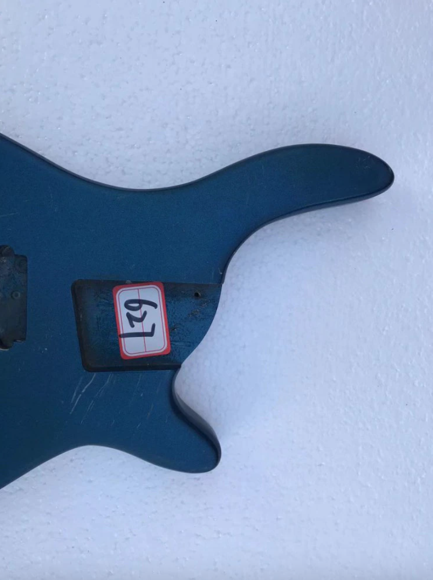 Blue Color 4 String Electric Bass Guitar Body