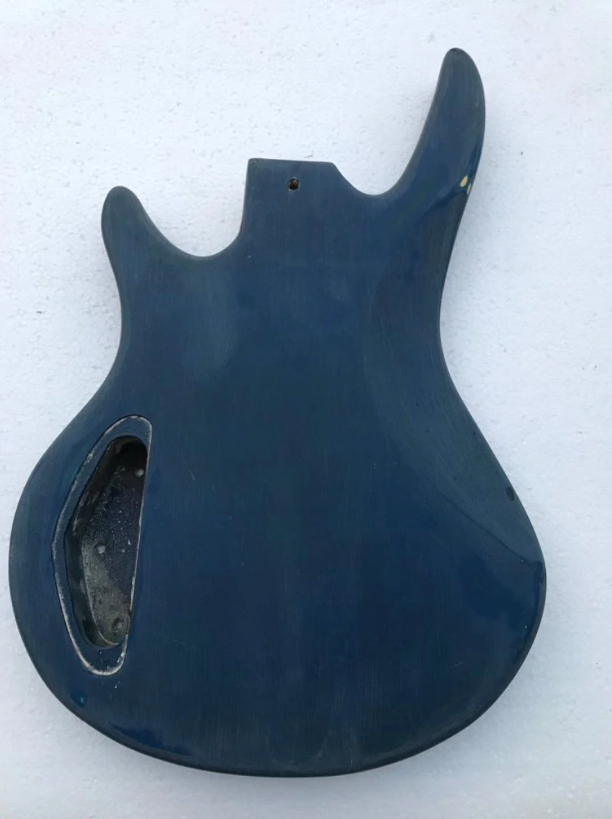 Blue Poplar Wood 4 String Bass Body