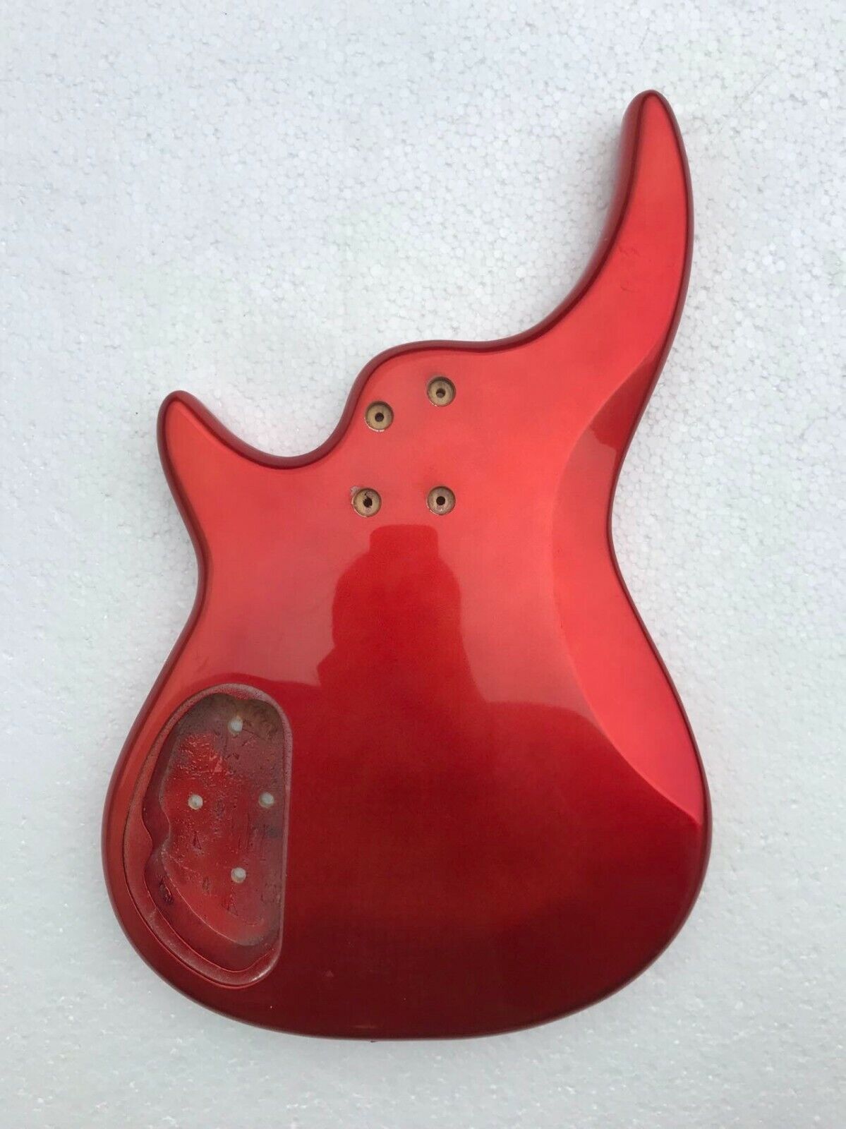 4 String Electric Bass Glossy Red Body DIY Project