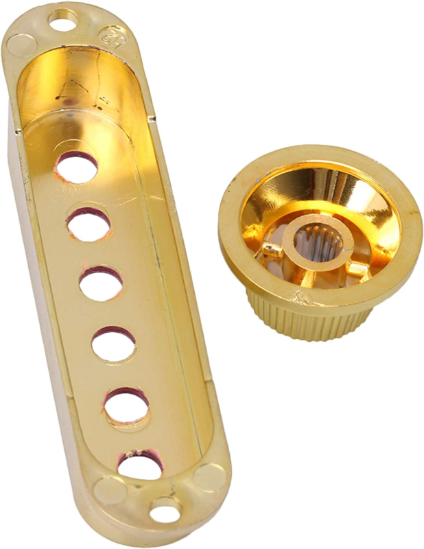 Gold Set Guitar Single Coil Pickups Covers, Control Knobs Fit Fender Strat ST