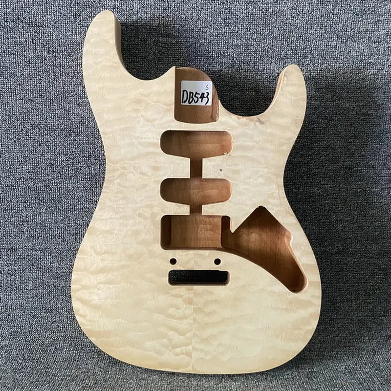 HSS Quilted Maple Top Okoume Wood Stratocaster Strat Style Guitar Body