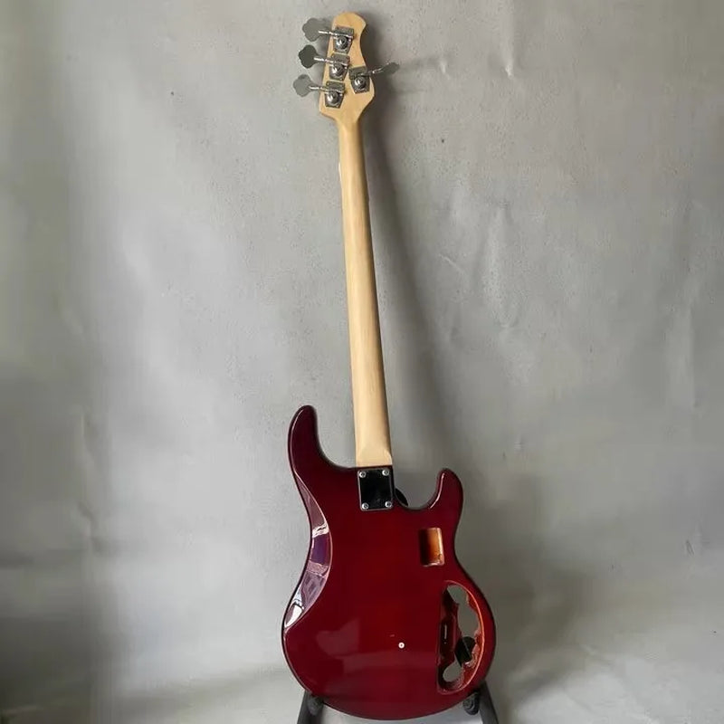 Left Handed 4 String MM Bass Style Cherry Burst Basswood Body with Maple Neck