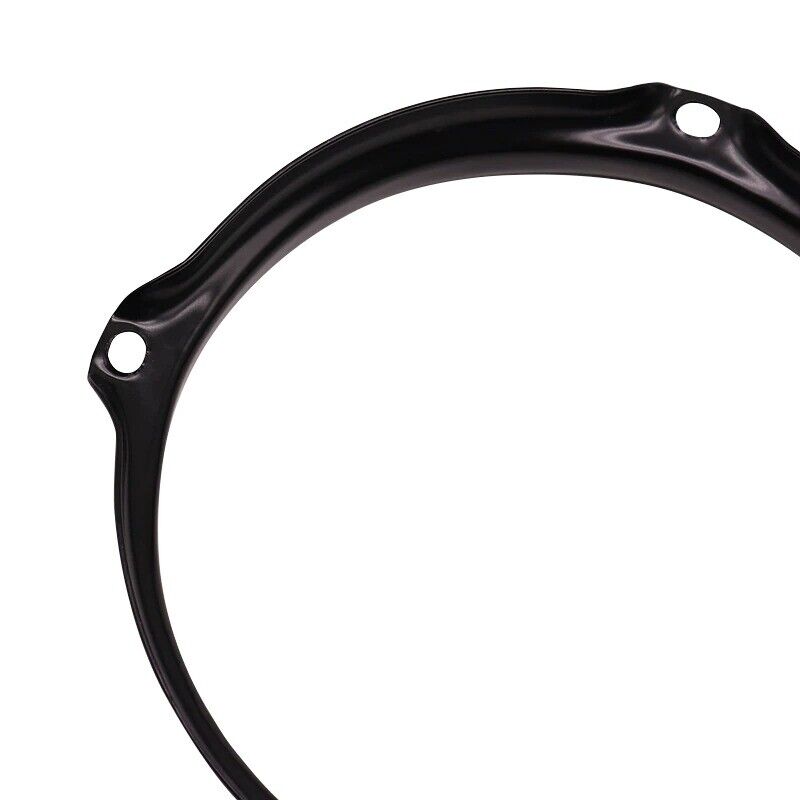 Black 8 Inch Snare Drum 4 Holes Hoop Rim