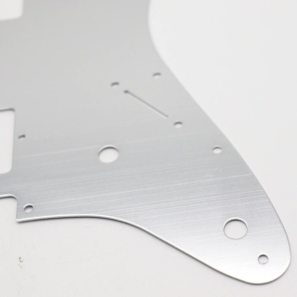 1 Piece HH Aluminum Pickguard Guitar Scratch Plate in Silver Fit Fender Strat ST