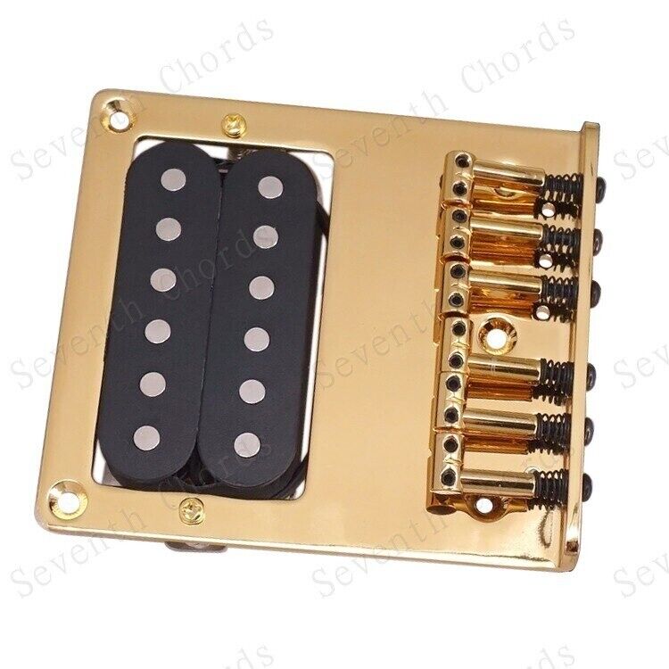 Gold Guitar Humbucker Pickup with Vintage Bridge Fit Fender Telecaster Tele