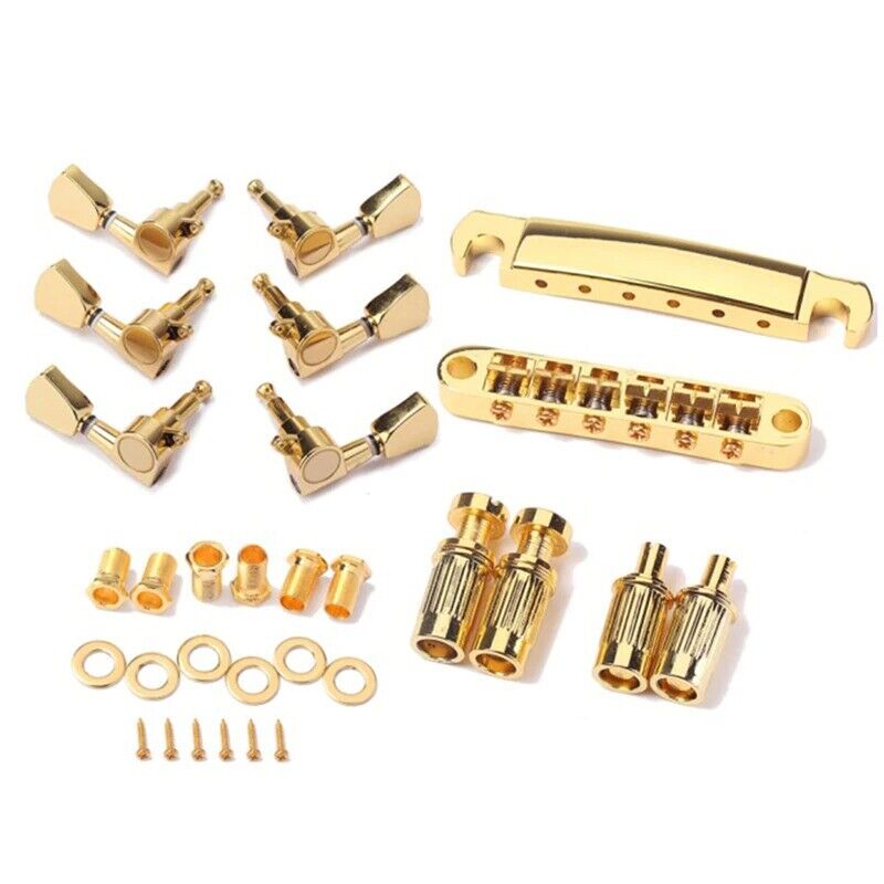 Gold 3X3 Guitar Tuning Keys with Bridge and Tailpiece For Epiphone Les Paul SG