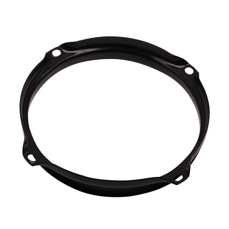 Black 8 Inch Snare Drum 4 Holes Hoop Rim