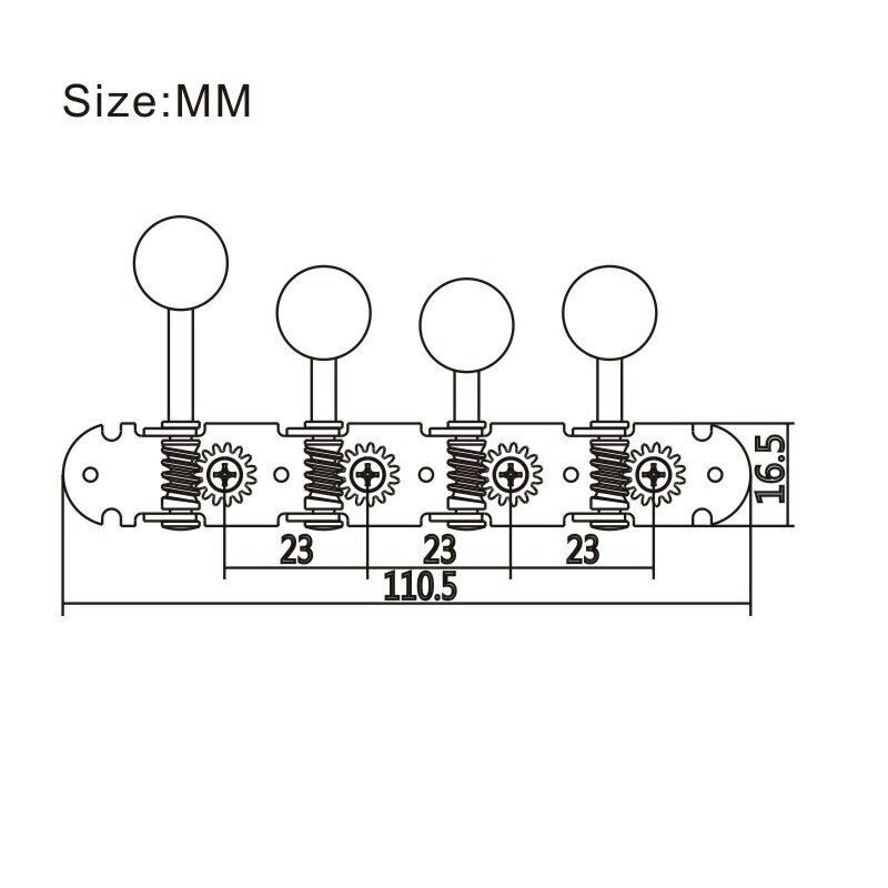 Mandolin Machine Heads Tuning Pegs in Gold Fit Loar,Epiphone,Washburn,Mitchell