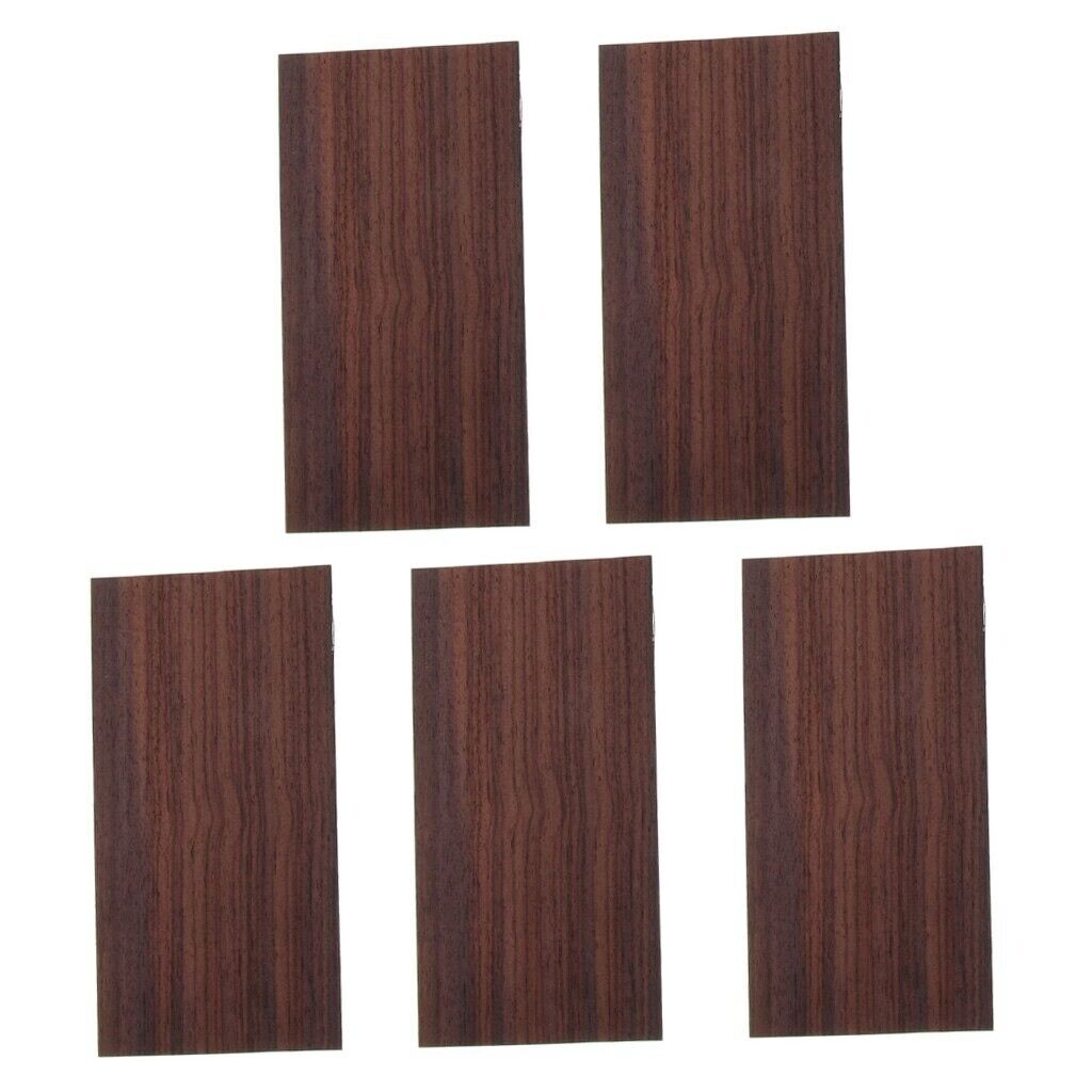 5 Pieces Set Guitar Wooden Head Veneer Plate Headstock Sheet DIY