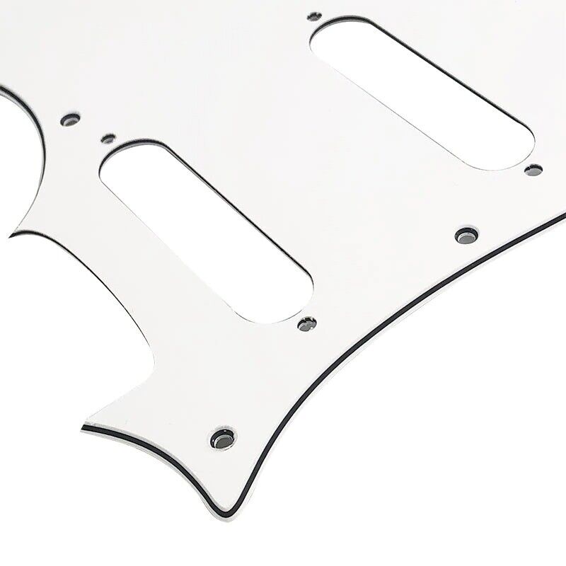 Guitar Pickguard Scratch Plate SSS White Fit Ibanez Guitars