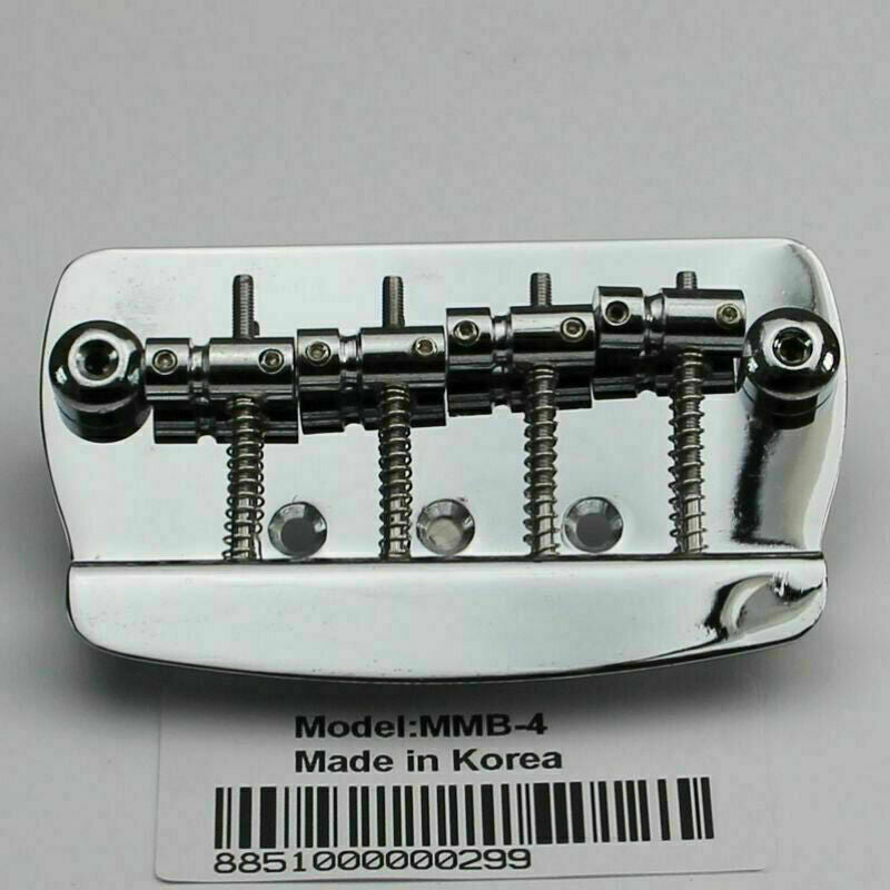 Chrome Electric Bass Fixed HardTail Bridge Fit 4 String MusicMan Bass