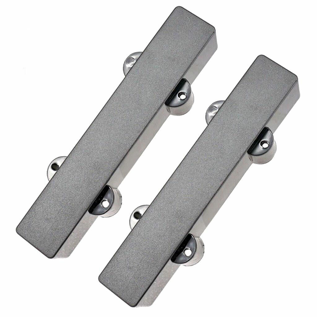 2Pcs 5 String Electric Bass Pickups Closed Covers Fit Fender Jazz Bass JB