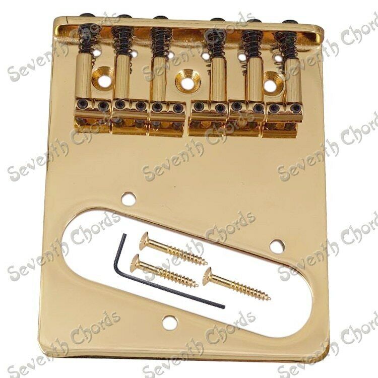 Gold Top Loader Guitar Fixed Vintage Bridge Fit Fender Telecaster Tele