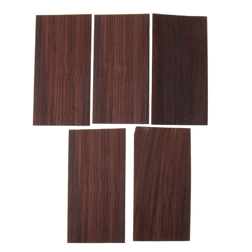 5 Pieces Set Guitar Wooden Head Veneer Plate Headstock Sheet DIY