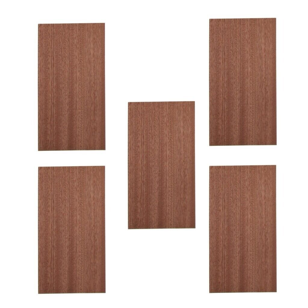 5 Pieces Set Guitar Wooden Head Veneer Plate Headstock Sheet DIY