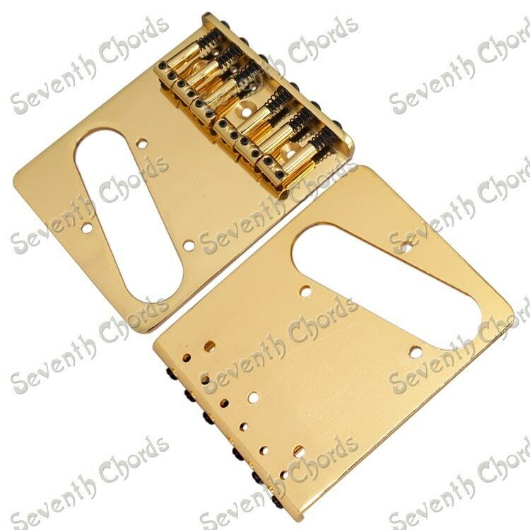 Gold Top Loader Guitar Fixed Vintage Bridge Fit Fender Telecaster Tele