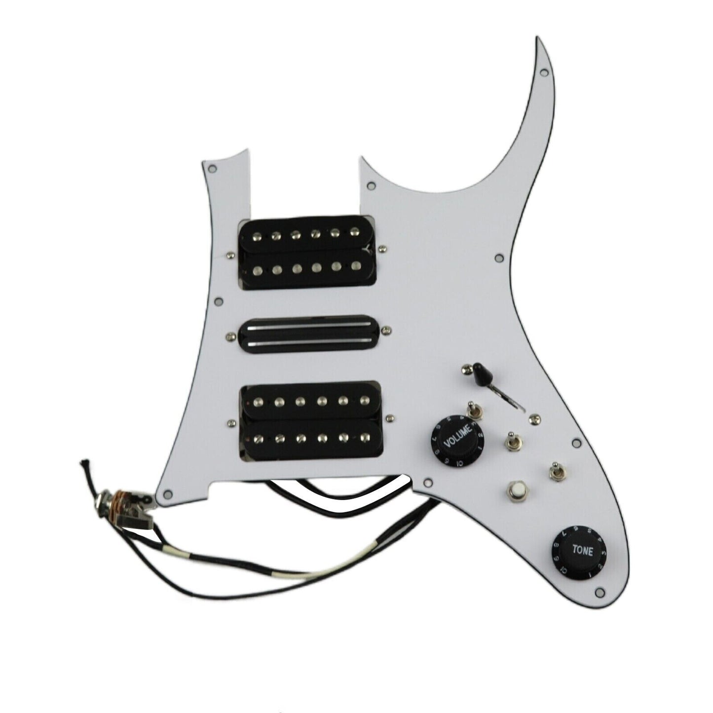 1 Set Prewired Loaded Pickguard HSH Multi Tone Switches Fit Ibanez RG