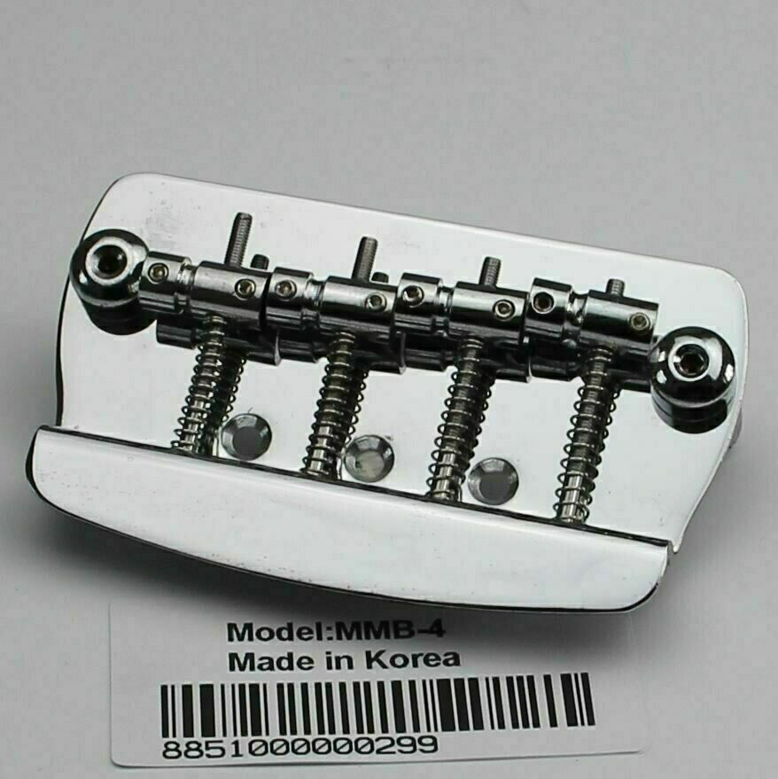 Chrome Electric Bass Fixed HardTail Bridge Fit 4 String MusicMan Bass