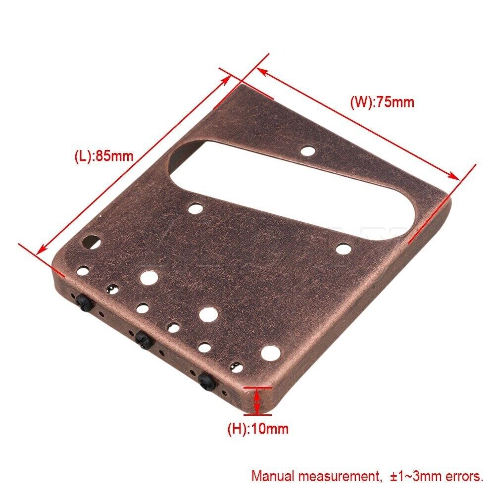 Aged Red Bronze Guitar Ashtray Bridge Fit Fender Tele Telecaster