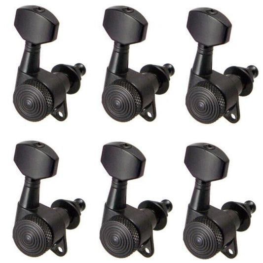 6R Guitar Black Tuners Tuning Pegs Machines Fit Tanglewood,Reverend,Schecter,ESP