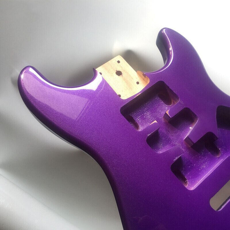 Metallic Purple Color Guitar Poplar Wood Body Fit Strat