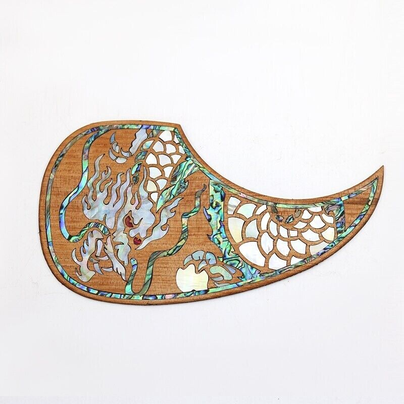 Acoustic Guitar Maple Wood Pickguard with Abalone Fit Martin Guitars