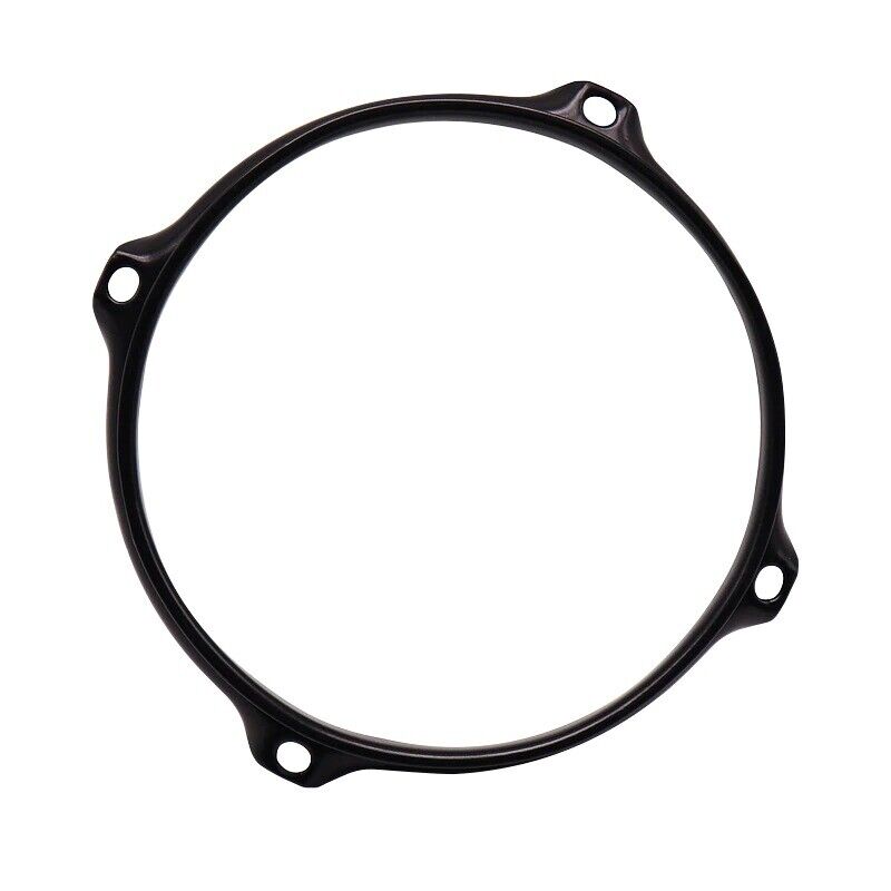 Black 8 Inch Snare Drum 4 Holes Hoop Rim